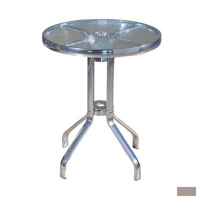 HK-알루야외용(강화유리)테이블(소)[Φ600/Φ700×H720]
